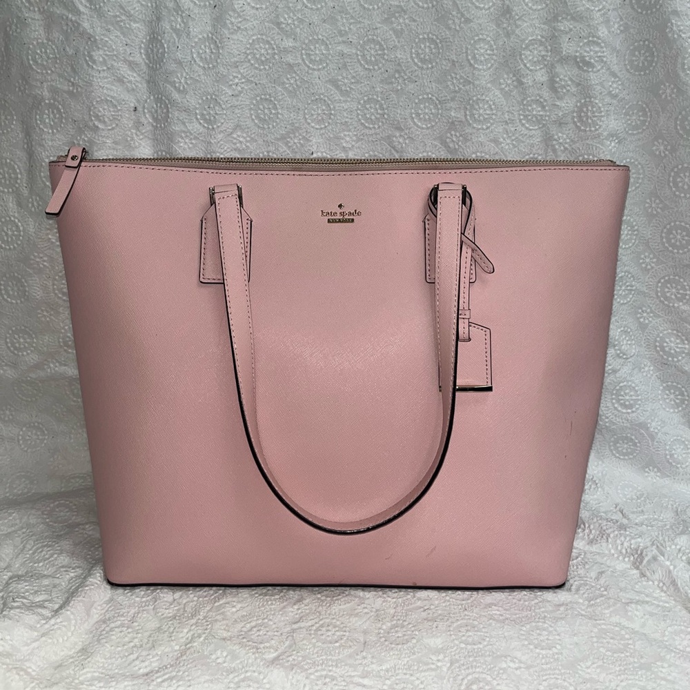 Pink Leather Kate Spade Tote